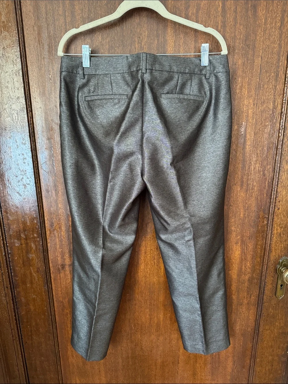 Metallic Grey J. Crew Trousers